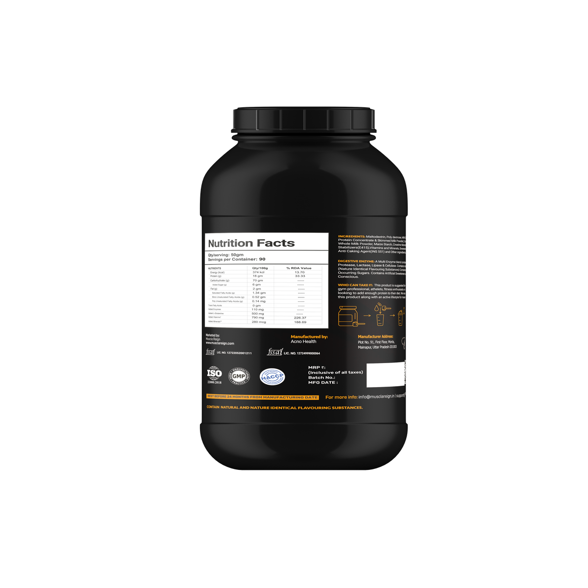 Muscle Mass Gainer - 2.7KG