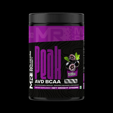 Muscle Reign Peak AVD BCAA Supplement in Black Currant Flavor, the best recovery supplement for muscle growth