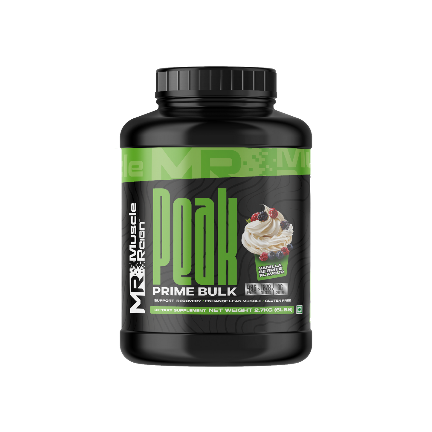 Muscle Reign Peak Prime Bulk mass gainer protein powder for muscle recovery and growth