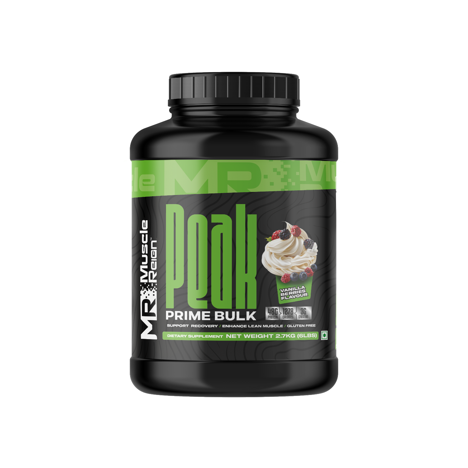 Muscle Reign Peak Prime Bulk mass gainer protein powder for muscle recovery and growth
