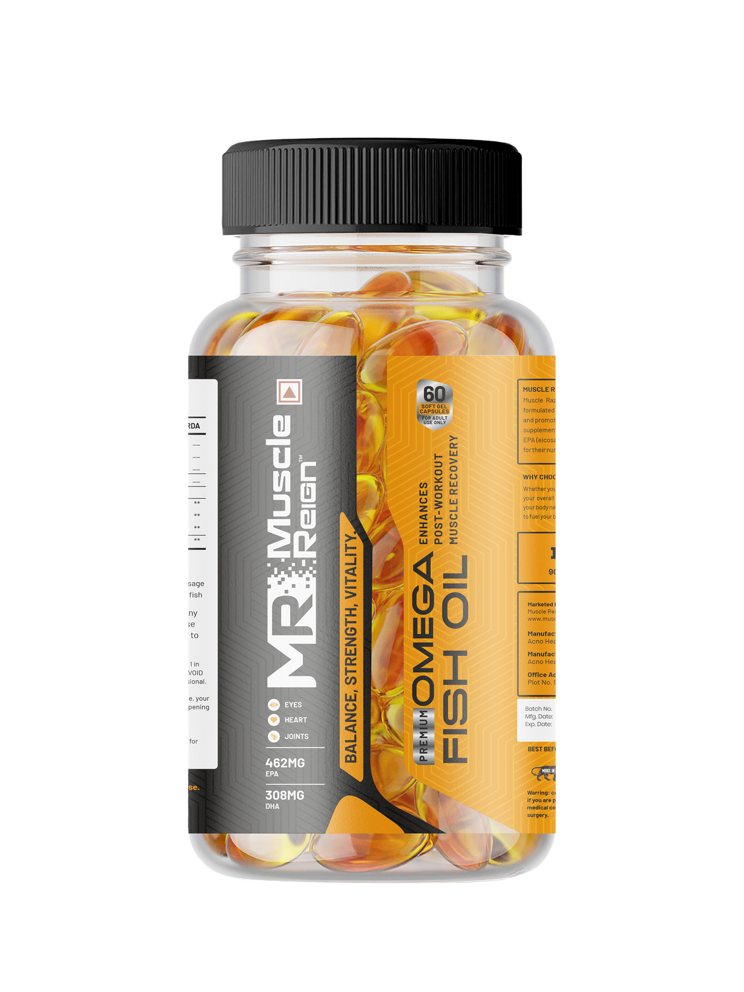 Muscle Reign Fish Oil 60 Gel Tablets