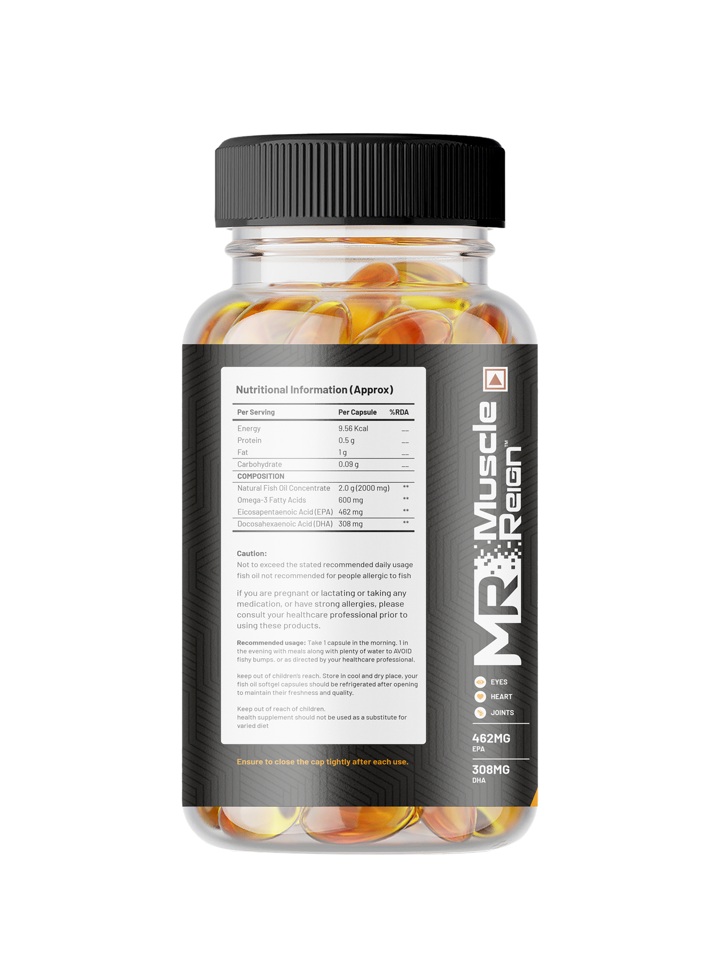 Muscle Reign Fish Oil 60 Gel Tablets