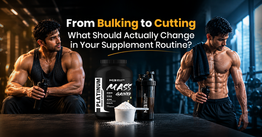 Bulking vs cutting supplements and sports nutrition routine comparison