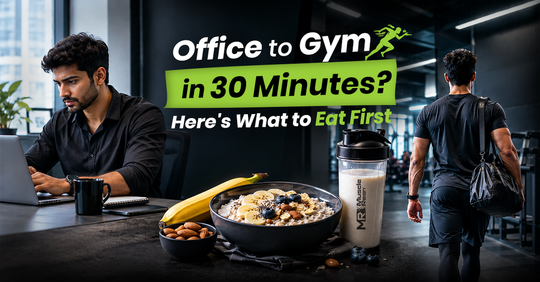 Quick pre-workout snack ideas for people going from the office to the gym