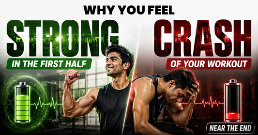 Gym-goer losing energy during the second half of a workout