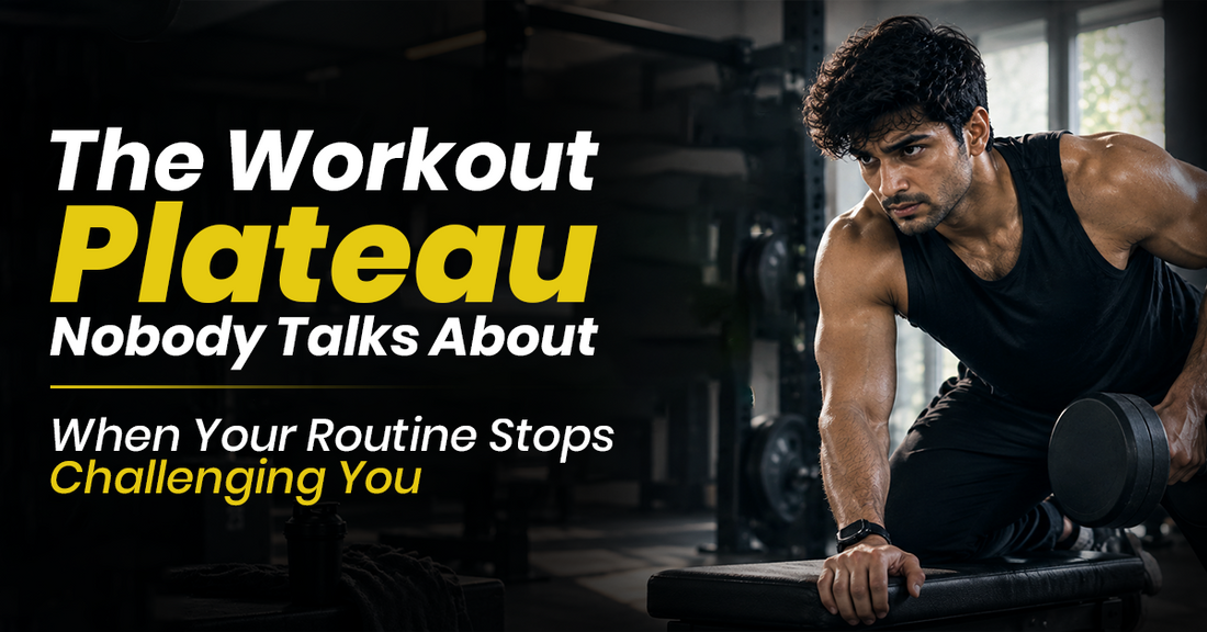 Workout plateau caused by repetitive training routines and limited exercise progression
