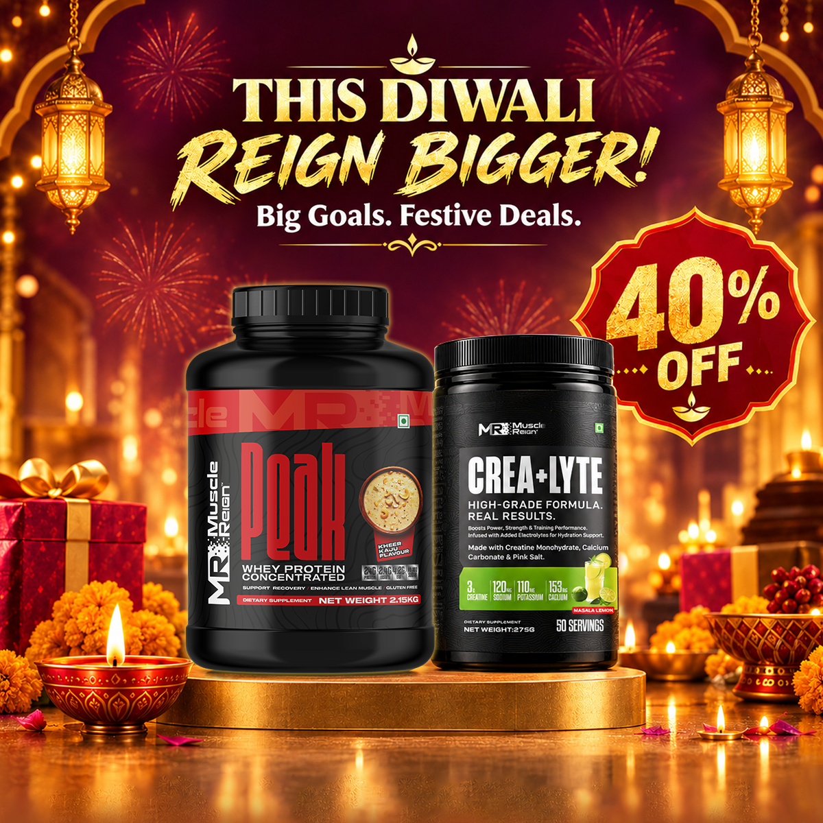 Peak Whey Concentrated (2.15Kg) & Crea+Lyte
