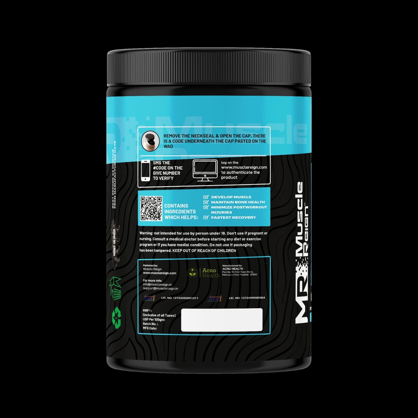 Muscle Reign Peak Glutamine 350gm