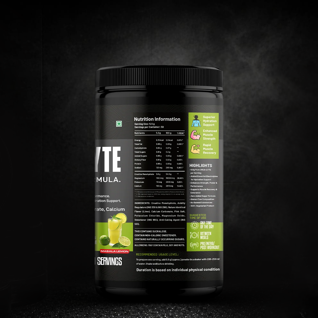 Crea and Lyte Creatine Supplement | 50 Servings