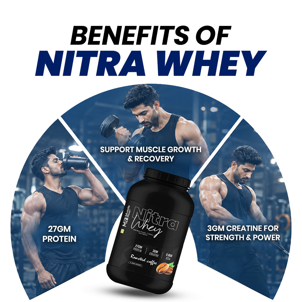 Nitra Whey Protein | 27g Protein | 3g Creatine