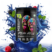 Muscle Reign Peak Hell Pre-Workout Berry Mint flavour — mixed berry mint pre-workout powder for strength and endurance India
