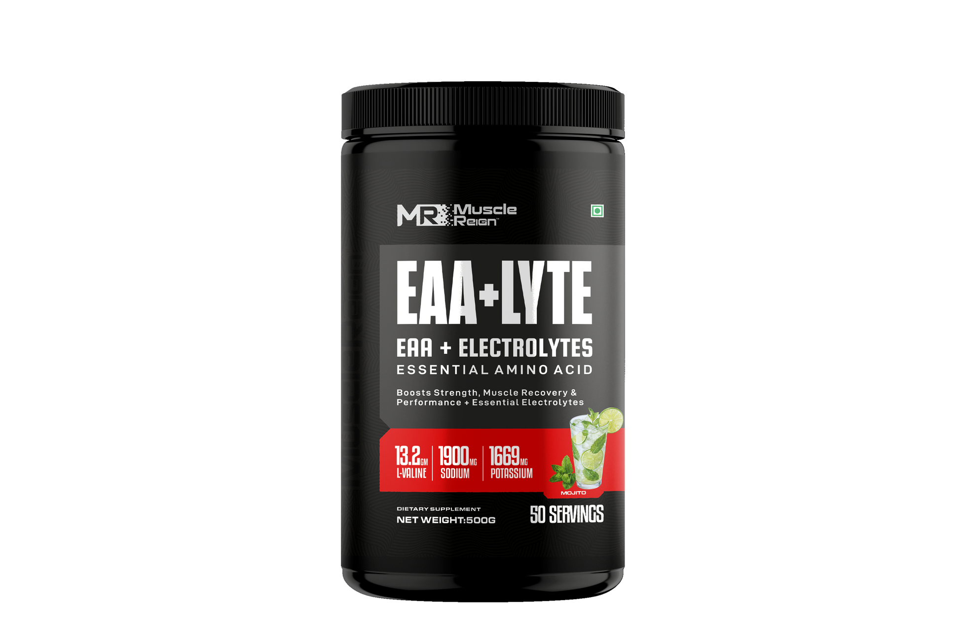Muscle Reign EAA Lyte Supplement Canister with Essential Amino Acids, best pre workout supplement for bodybuilding