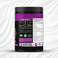Muscle Reign AVD BCAA Supplement with Nutrition Information and Usage Instructions on Container