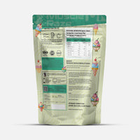 Muscle Reign Carboprime Food Supplement Bag with Nutritional Information and Flavor Details