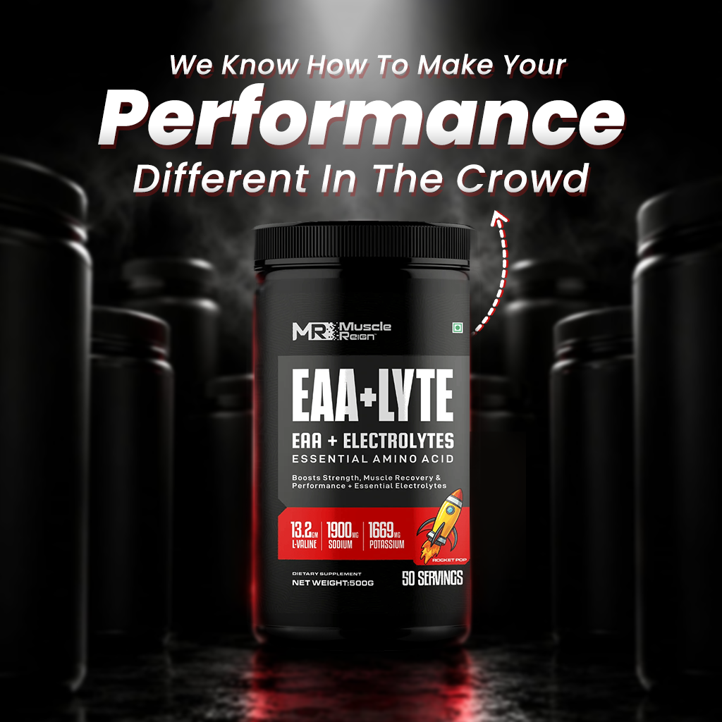 Muscle Reign EAA+LYTE Food Supplement with Essential Amino Acids for Enhanced Performance and Recovery