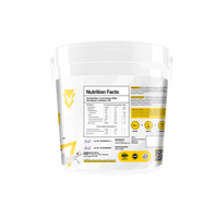 Muscle Reign Iso Lean Food Supplement Container with Detailed Nutrition Facts on the Back