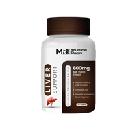 Muscle Reign Liver Support Supplement with 600mg Milk Thistle Extract for Healthy Liver Function