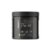 Muscle Reign Nitra Pre 3.0 pre workout supplement in Blue Razz flavor with energizing ingredients