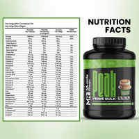 Muscle Reign Prime Bulk food supplement container with nutrition facts for optimal muscle growth