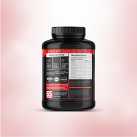 Muscle Reign Whey Protein Concentrated Supplement Jar with 65 servings and Nutrition Facts label