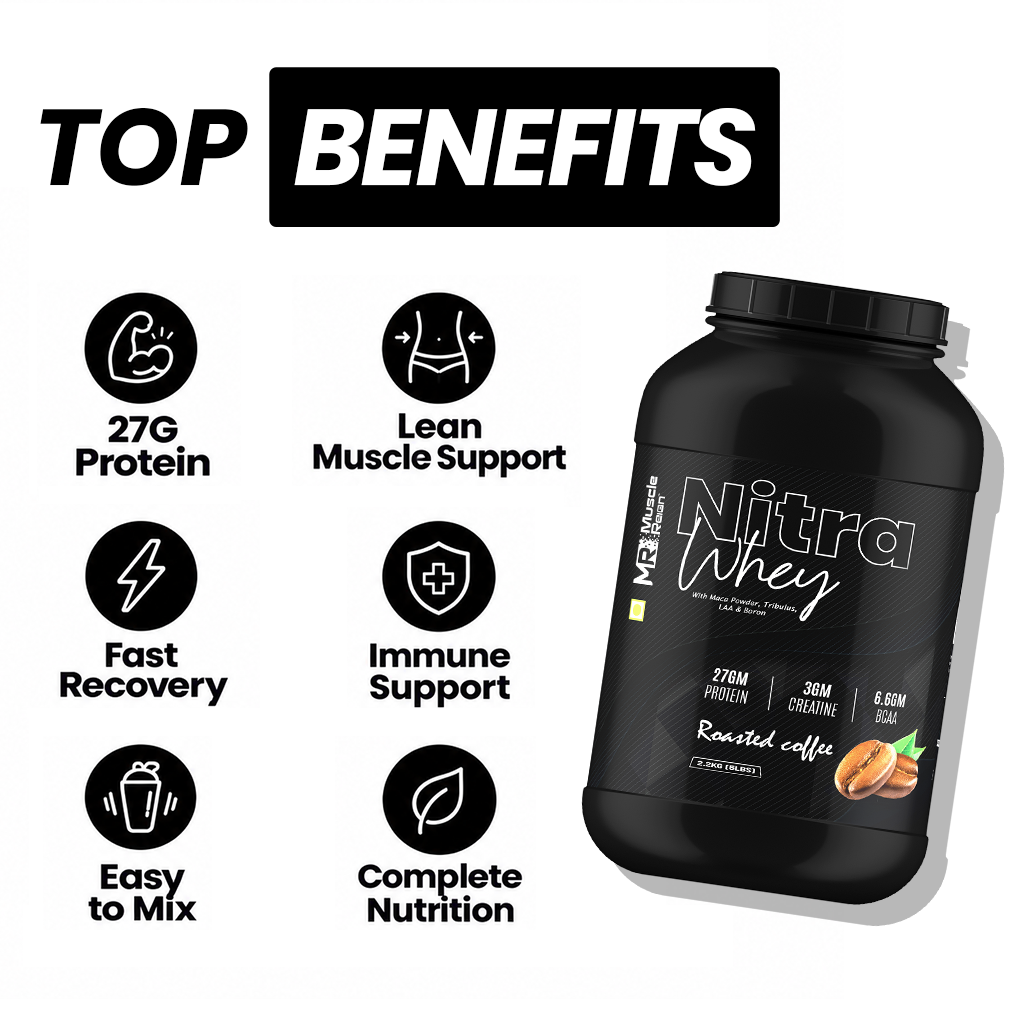 Nitra Whey Protein | 27g Protein | 3g Creatine
