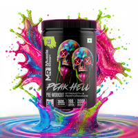Muscle Reign Peak Hell Pre-Workout Party Drink flavour — 3600mg Beta Alanine, 198mg Caffeine, 2000mg Arginine, 50 servings