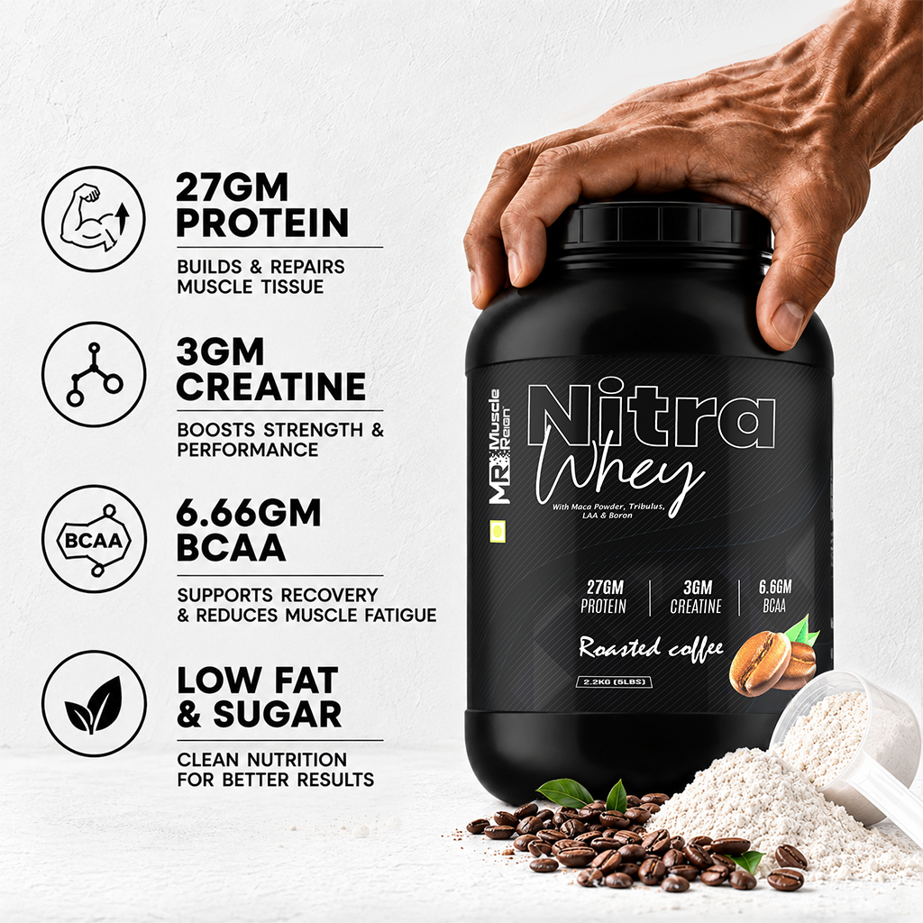 Nitra Whey Protein | 27g Protein | 3g Creatine