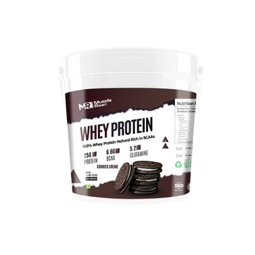 Muscle Reign Whey Protein 4.5kg 10Lbs+25Gm Protein+6.6Gm BCAA+5.2 Glutamine 150 Serving